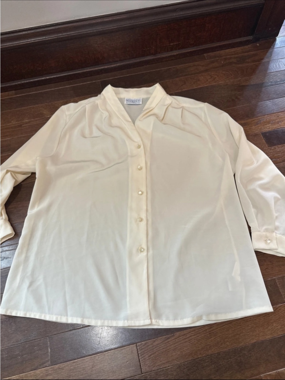 Pendleton Classic Cream Button-Down Blouse